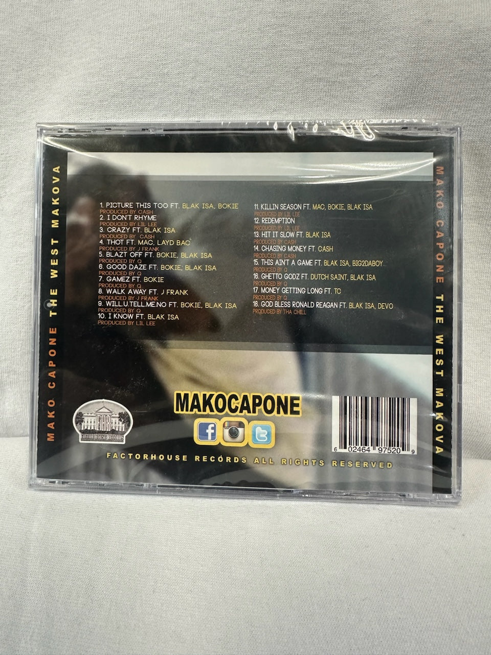 Mako Capone- (West Makova) Compact Disc CD