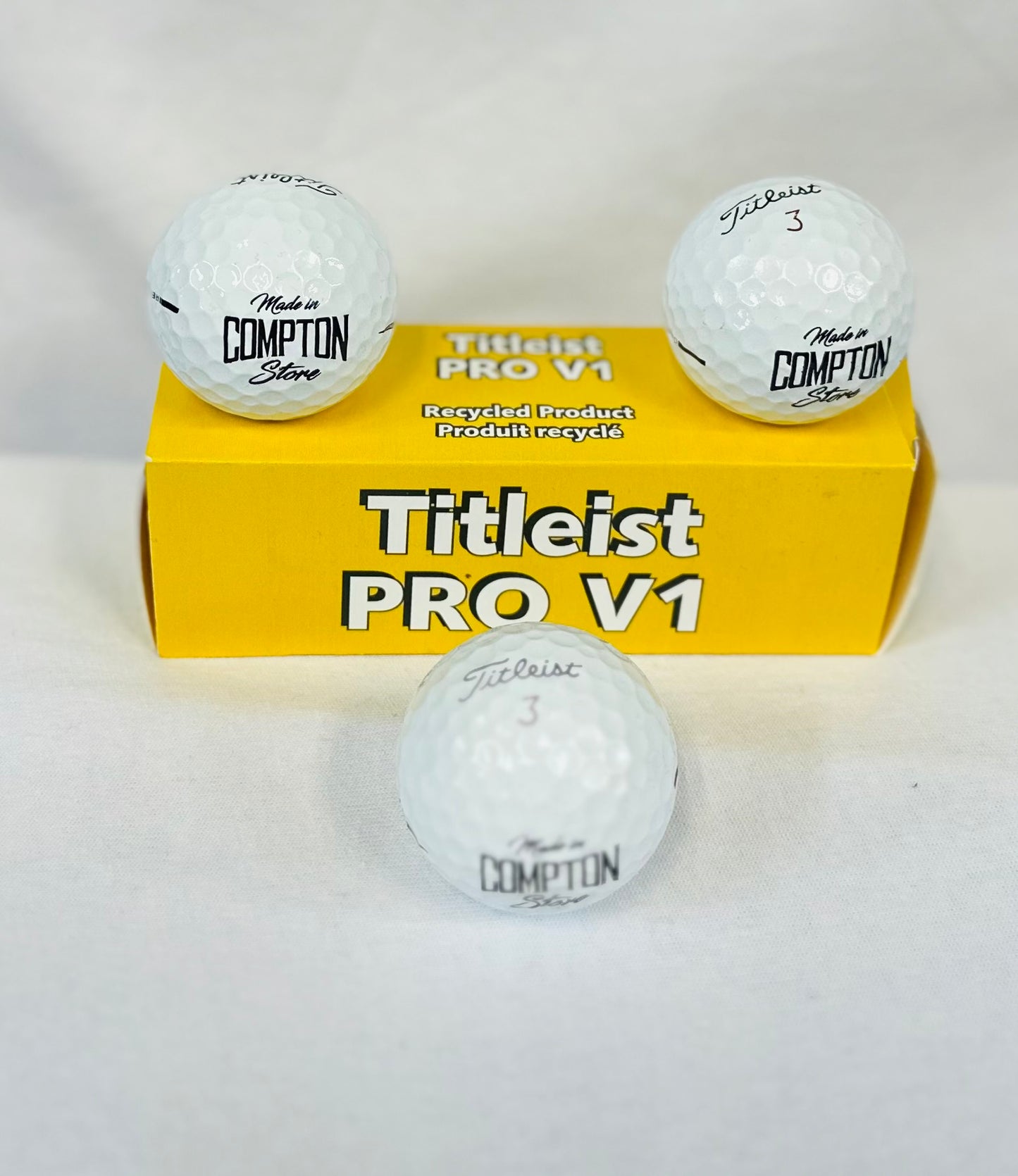 3pk Titleist V1 Made In Compton Golf Balls