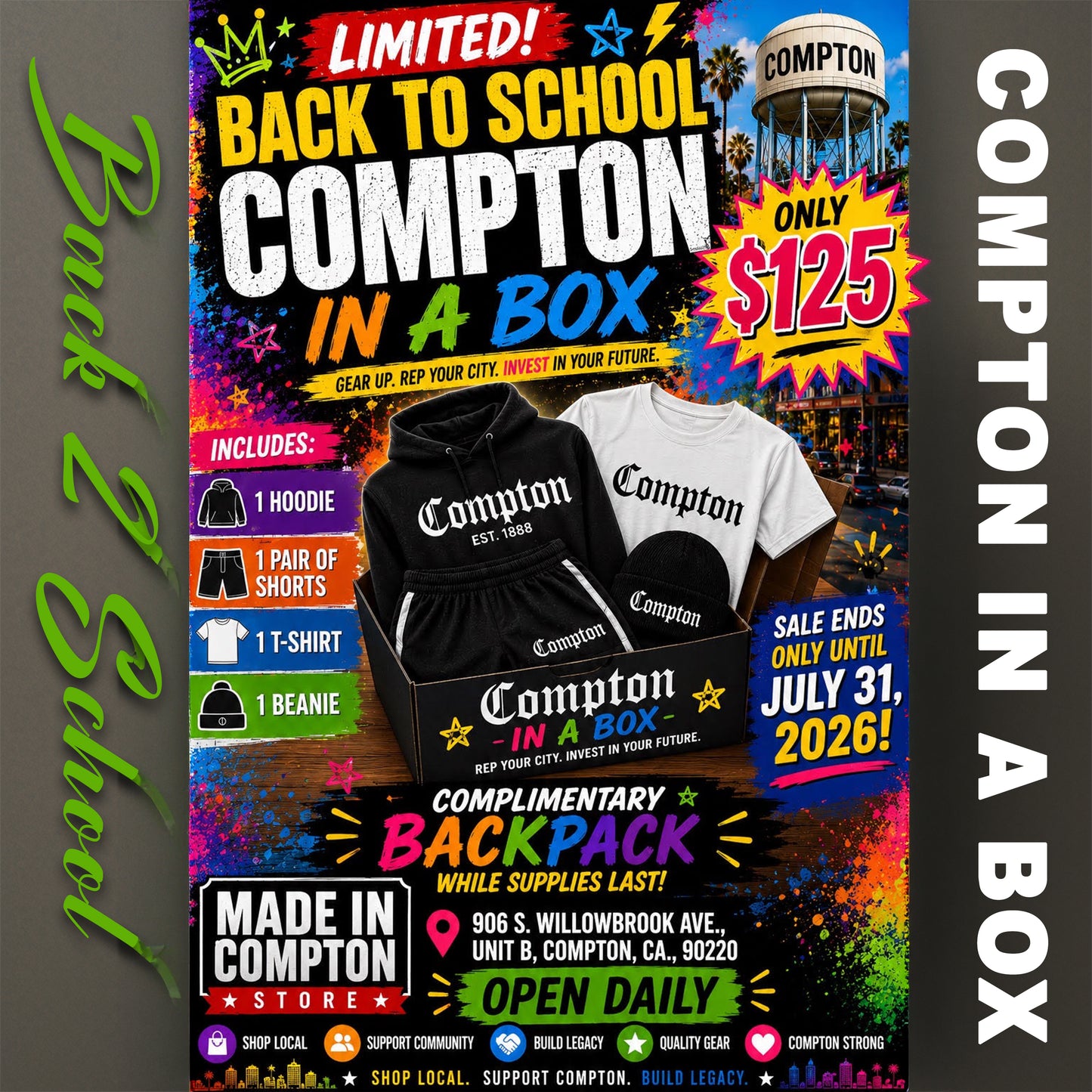 Compton in a Box One time boxes