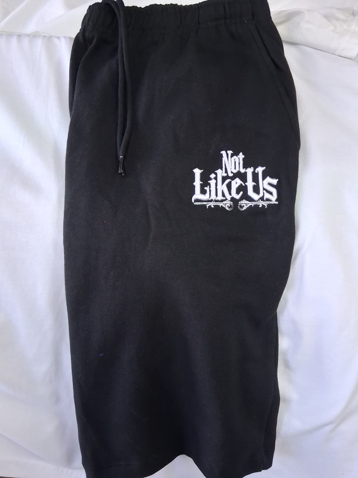Not Like Us Black Shorts