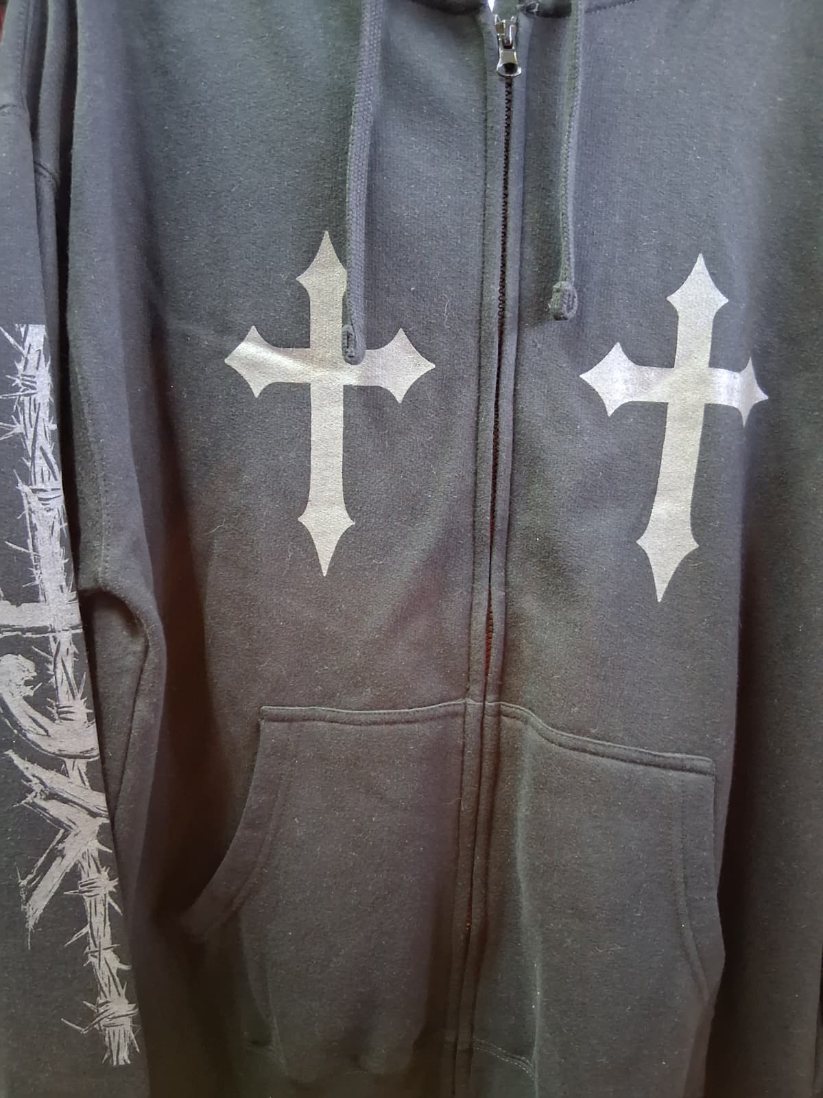 YCE Young Christian Eternal Cross Zip-Up Hoodie