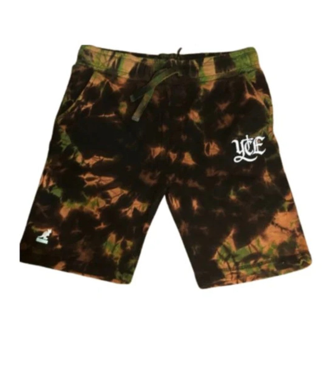 YCE Young Christian Eternal x Kangol Brown Tie Dye Shorts
