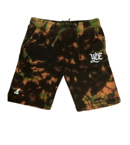 YCE Young Christian Eternal x Kangol Brown Tie Dye Shorts