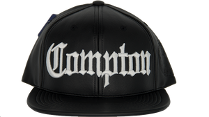 Leather Old English Compton Snapback